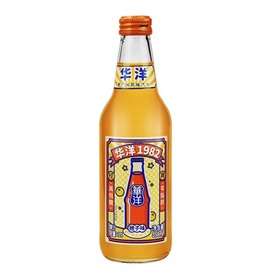 华洋1982 果汁汽水 玻璃瓶 橙子味 358ml